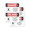Signmission 7 in H x 5 in W, Vinyl Decal, Rectangle, Confined Space Do Not Enter Bilingual OS-2PACK-DS-D-57-VS-1083 - alternate 1